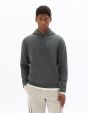 SW.01 Sweat regular à capuche 100% coton - anthracite chiné