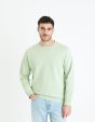 Sweat col rond 100% coton - vert