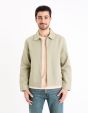 Blouson en coton - beige