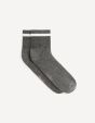 Chaussettes bassecoton mélangé - anthracite
