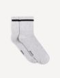 Chaussettes sport mi-hautes coton - gris clair