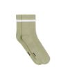 Chaussettes sport mi-hautes coton stretch - vert