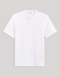 Polo col mao 100% coton - blanc