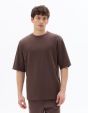 T.04 T-shirt oversize col rond - marron glacé