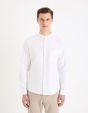 Chemise regular en coton - blanc