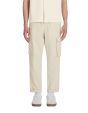 Pantalon cargo slim en lin et coton - naturel