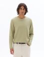 T-shirt regular 100% coton manches longues - vert