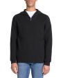 Pull col camionneur regular coton mélangé - noir