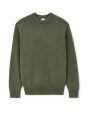 Pull col rond 100% coton - vert