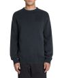 Pull col rond 100% coton - anthracite