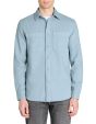 Chemise overshirt casual 100% coton - bleu