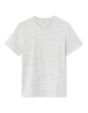 T-shirt straight col rond 100% coton - gris