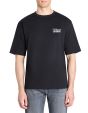 T-shirt oversize col rond 100% coton - noir