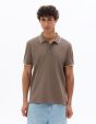 PO.02 Polo piqué regular 100% coton - gris taupe