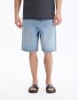 Bermuda baggy en jean - bleu clair