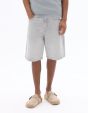 Bermuda baggy en jean - gris clair