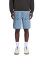 Bermuda straight en jean - bleu clair
