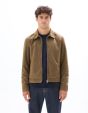 Blouson faux daim - camel