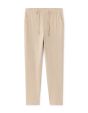 Pantalon straight stretch - beige