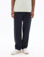 Pantalon loose 100% lin - marine