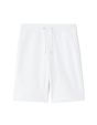 Short en molleton 100% coton - blanc