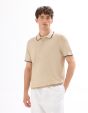 Polo regular en jersey fantaisie - sand