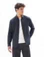 Chemise regular en flanelle  - bleu