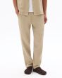 Pantalon relaxed 100% gaze de coton - taupe