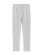 Pantalon 24H straight stretch en toile - gris clair