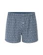 Caleçon 100% coton à motifs fleurs - bleu