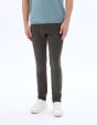 Pantalon chino slim en maille - gris foncé