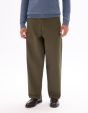 Pantalon chino baggy 100% coton - marron