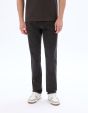 Jean straight surteint coton stretch - noir marron