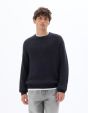 Pull col rond 100% coton - encre