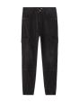 Jean cargo slim coton stretch - noir