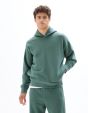 Sweat oversize à capuche uni - vert