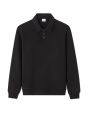 Sweat regular col polo - noir