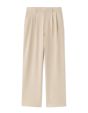 Pantalon baggy en flannelle - beige