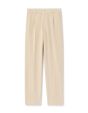 Pantalon chino straight en velour - blanc