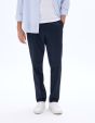 Pantalon chino straight stretch - marine