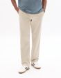 Pantalon chino straight en coton stretch longueur standard - beige
