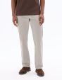Pantalon chino straight en coton stretch longueur standard - gris clair