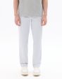 P.01 Pantalon chino straight en coton stretch longueur standard - bleu clair