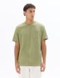 T-shirt boxy coton stretch avec poche  - vert