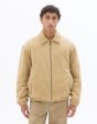 Blouson en velours côtelé col chemise - beige