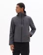Blouson Softshell à capuche - gris