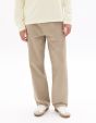 Pantalon chino loose 100% coton - beige