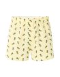 Caleçon 100% coton à motif ananas - jaune