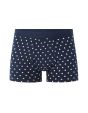Boxer à motifs fleurs - bleu