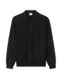 Pull regular col polo - noir